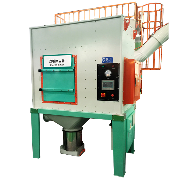 Filter plate type dust collector